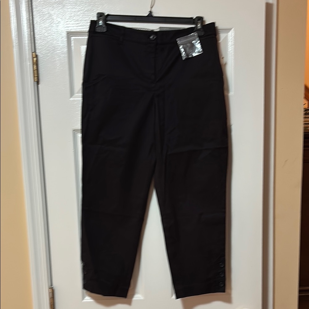 Talbots Perfect Crop Curvy Black Pants